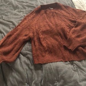 American Eagle Cable Knot Sweater w/ Bell Sleeves